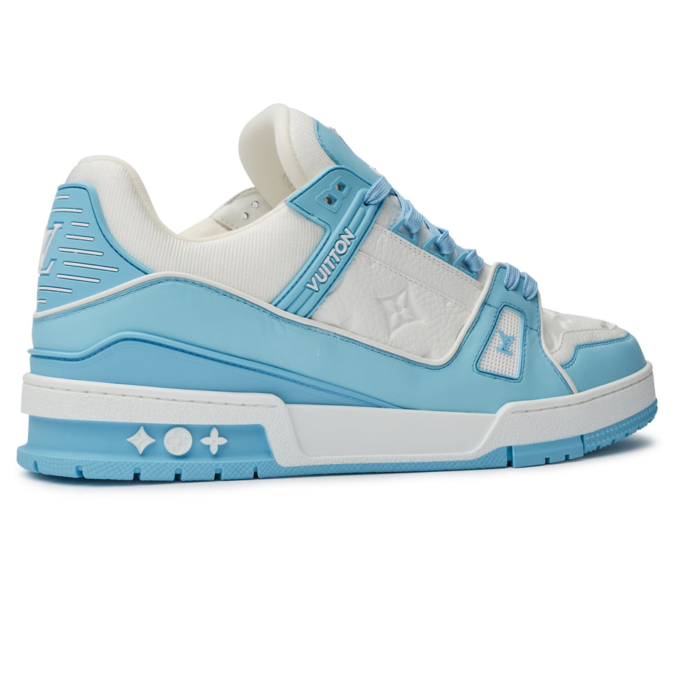 LOUIS VUITTON LV MONOGRAM WHITE SKY BLUE SNEAKER