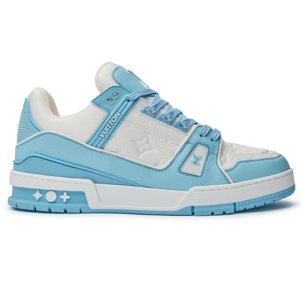 LOUIS VUITTON LV MONOGRAM WHITE SKY BLUE SNEAKER