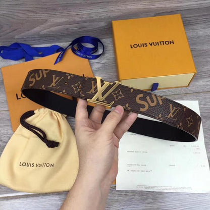 LOUIS VUITTON X SUPREME - LEATHER BELT